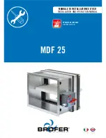 Preview for 1 page of Brofer MDF 25 User'S Installation And Operation Manual