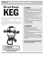 Предварительный просмотр 2 страницы Broil King 4000 SERIES Operation Handbook