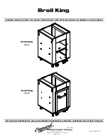 Broil King 900100 Assembly Manual & Parts List предпросмотр