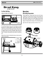 Preview for 8 page of Broil King 958050 Smoke Operation Handbook