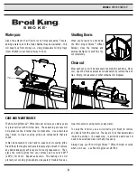 Preview for 9 page of Broil King 958050 Smoke Operation Handbook