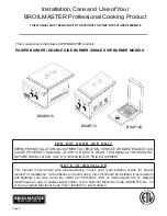 Предварительный просмотр 2 страницы Broil King BSABF12 Care & Use/Installation Manual