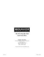 Preview for 24 page of Broil King D3-1 Owner'S Manual