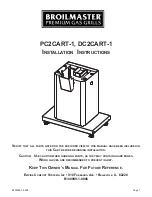 Предварительный просмотр 1 страницы Broil King DC2CART-1 Installation Instructions Manual