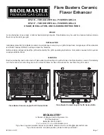 Предварительный просмотр 1 страницы Broil King DPA116 Usage, Installation, And Cleaning Instructions