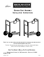 Broil King GARDEN CART Installation Instructions Manual предпросмотр