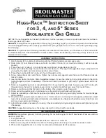 Preview for 1 page of Broil King HUGG-RACK Instruction Sheet