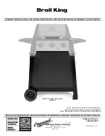 Broil King PORTA CHEF 320 CART Assembly Manual & Parts List preview