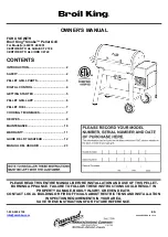 Preview for 1 page of Broil King Smoke 493051 Owner'S Manual