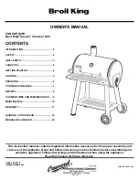 Preview for 1 page of Broil King Smoke 500 945050 CH Owner'S Manual