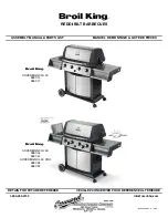 Broil King SOVEREIGN 9887-14 Assembly Manual & Parts List preview