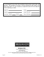 Preview for 48 page of Broilermaster H3PK1-3 Instructions Manual