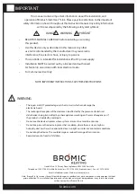 Предварительный просмотр 2 страницы Bromic Heating 2620279 Installation Instructions Manual