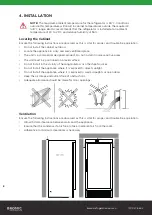 Preview for 8 page of Bromic Heating MEDIFRIDGE MEDO220GD-NR Instruction Manual