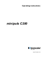 Broncolor Minipuls C200 Operating Instructions Manual предпросмотр