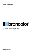 Broncolor nano 2 Operating Instructions Manual preview