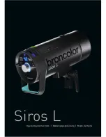 Предварительный просмотр 1 страницы Broncolor Siros L Operating Instructions Manual