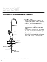 Предварительный просмотр 1 страницы brondell BF200 Installation