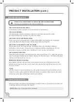 Предварительный просмотр 12 страницы brondell DS725 Series Owner'S Manual