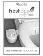 brondell FreshSpa easy bidet Owner'S Manual preview