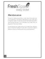 Предварительный просмотр 12 страницы brondell FreshSpa easy bidet Owner'S Manual