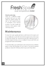 Preview for 14 page of brondell FreshSpa Warm  FSW 20 Owner'S Manual