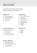 Preview for 2 page of brondell SWASH CL1700 Series Owner'S Manual