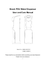 Preview for 1 page of Brook SOBK210EPOU User And Care Manual