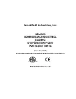 Предварительный просмотр 37 страницы Brookfield Industries NB-1000 Manual