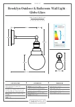 Brooklyn BR-IP65-WL-GLG Quick Start Manual предпросмотр