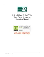 Brooks Automation PFC-1100HC Operation Manual предпросмотр