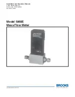 Brooks Instrument 5860E Installation And Operation Manual preview