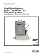 Preview for 1 page of Brooks Instrument SLAMf Series Installation & Operation Manual