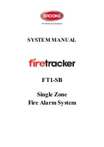 Preview for 1 page of Brooks Firetracker FT1-SB System Manual