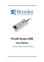 Brooks FluidX Scope USB User Manual preview