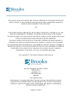 Preview for 2 page of Brooks LF40C THR Product Manual