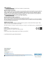 Preview for 72 page of Brooks MT 3809 Installation & Operation Manual