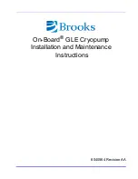 Предварительный просмотр 1 страницы Brooks On-Board 8 Installation And Maintenance Instructions Manual