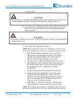 Предварительный просмотр 45 страницы Brooks On-Board 8 Installation And Maintenance Instructions Manual