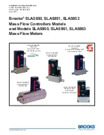 Preview for 1 page of Brooks SLA585 Installation And Operation Manual