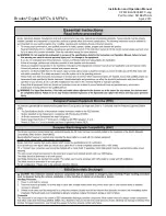 Preview for 2 page of Brooks SLA585 Installation And Operation Manual