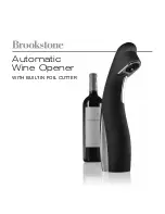 Предварительный просмотр 1 страницы Brookstone Automatic Wine Opener User Manual