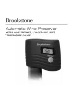 Brookstone Automatic Wine Preserver User Manual preview