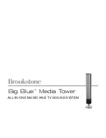 Предварительный просмотр 1 страницы Brookstone Big Blue Media Tower 804336 User Manual