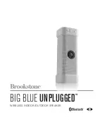 Preview for 1 page of Brookstone BIG BLUE UNPLUGGED User Manual