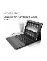 Brookstone bluetooth keyboard case Manual предпросмотр