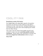 Предварительный просмотр 2 страницы Brookstone Cool It Fan Quick Manual