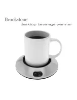 Brookstone desktop beverage warmer Quick Manual preview