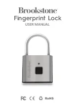 Brookstone Fingerprint Lock User Manual preview