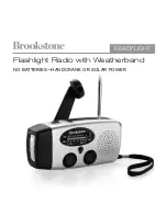 Предварительный просмотр 1 страницы Brookstone Flashlight Radio Quick Manual